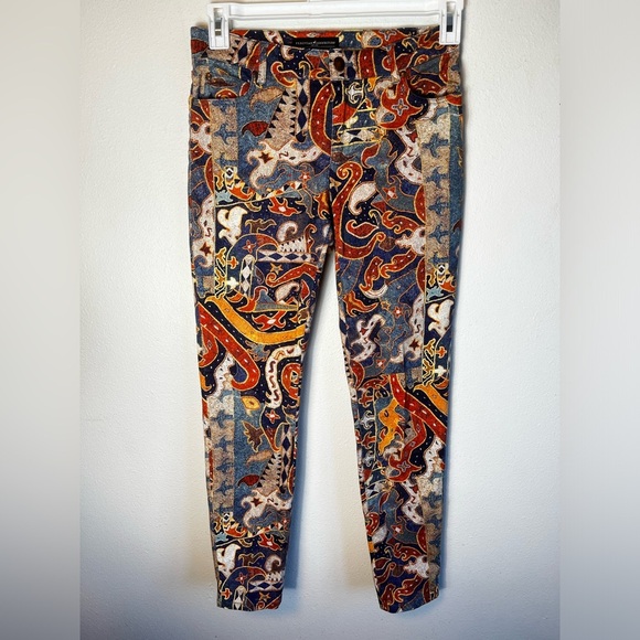 Peruvian Connection Sumatra Pants Abstract Multicolor Size 2 - Picture 3 of 7